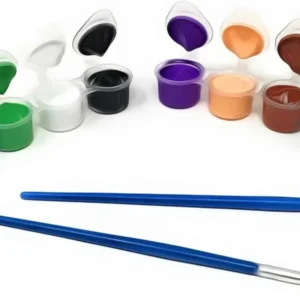 Tiny Hands, Big Ideas! 6 Colorful Acrylics + 1 Brush for Kids (Random Paint Boxes) A Rainbow of Fun!